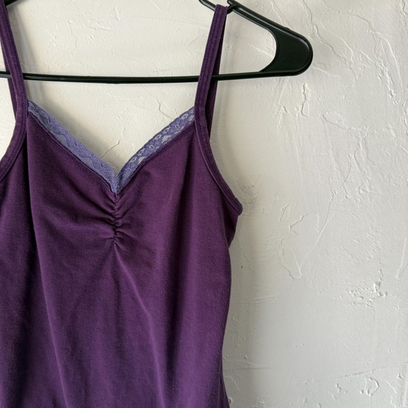 BKE Tank Top Y2k Medium Purple Lace Trim‎ Cami Camisole Vampire Elena Gilbert - Picture 2 of 9